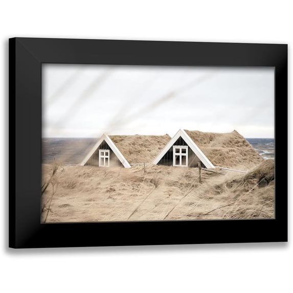 Marshall, Laura 24x17 Black Modern Framed Museum Art Print Titled - Selid Turf Houses