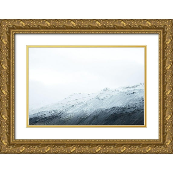 Marshall, Laura 24x17 Gold Ornate Wood Framed with Double Matting Museum Art Print Titled - Mountain Gradient