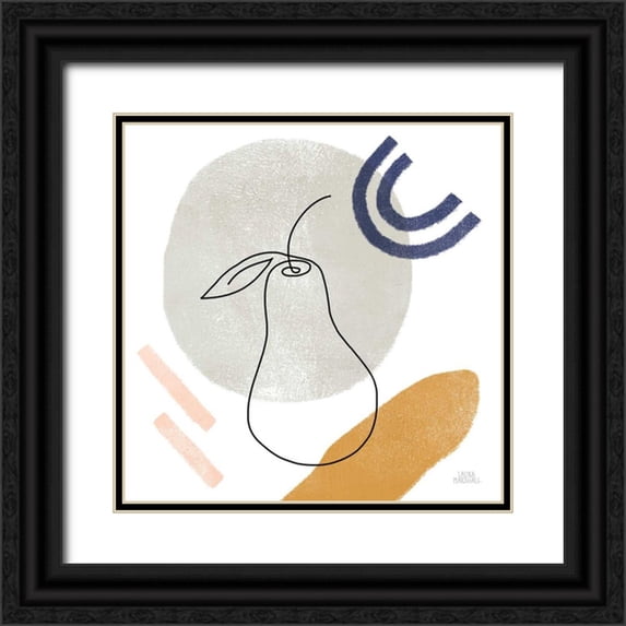 Marshall, Laura 26x26 Black Ornate Wood Framed with Double Matting Museum Art Print Titled - Kitchen Table III