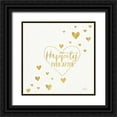 thumbnail image 1 of Marshall, Laura 26x26 Black Ornate Wood Framed with Double Matting Museum Art Print Titled - Lovestruck IV Sq, 1 of 4