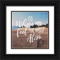 thumbnail image 1 of Marshall, Laura 26x26 Black Ornate Wood Framed with Double Matting Museum Art Print Titled - West Coast Wandering I, 1 of 4
