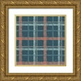 thumbnail image 1 of Marshall, Laura 26x26 Gold Ornate Wood Framed with Double Matting Museum Art Print Titled - Seaside Village Pattern VB, 1 of 4