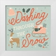 thumbnail image 1 of Marshall, Laura 26x26 White Modern Wood Framed Museum Art Print Titled - Reindeer Holiday IV, 1 of 4