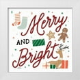 thumbnail image 1 of Marshall, Laura 26x26 White Modern Wood Framed Museum Art Print Titled - Reindeer Holiday VI RG, 1 of 4