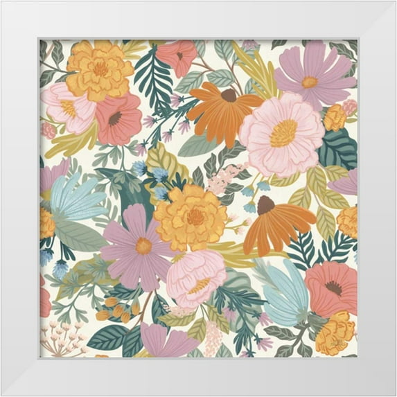 Marshall, Laura 26x26 White Modern Wood Framed Museum Art Print Titled - September Sweetness Pattern VIIA