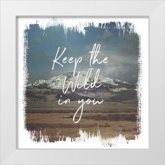 Marshall, Laura 26x26 White Modern Wood Framed Museum Art Print Titled - Wild Wishes I