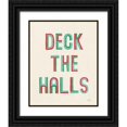 thumbnail image 1 of Marshall, Laura 26x32 Black Ornate Wood Framed with Double Matting Museum Art Print Titled - Christmas Sentiments II, 1 of 4