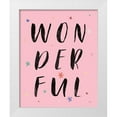 thumbnail image 1 of Marshall, Laura 26x32 White Modern Wood Framed Museum Art Print Titled - Colorful Bold Words I, 1 of 4