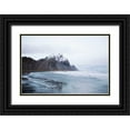 thumbnail image 1 of Marshall, Laura 32x23 Black Ornate Wood Framed with Double Matting Museum Art Print Titled - Vestrahorn, 1 of 4