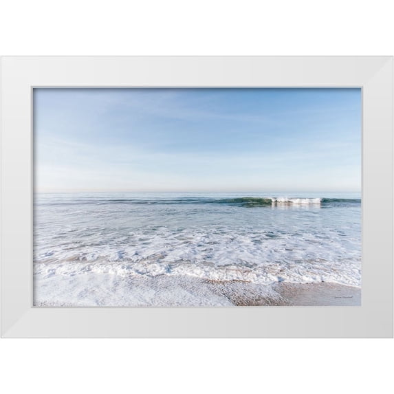 Marshall, Laura 32x23 White Modern Wood Framed Museum Art Print Titled - Santa Monica Beach III
