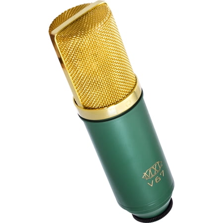 MXL V67G Plug-in Condenser Microphone, Green, Gold