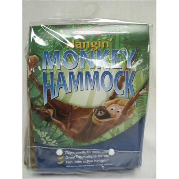 Marshall Pet Products-Hangin Monkey Hammock- Brown