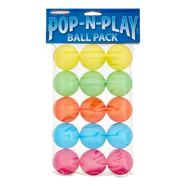 Marshall Pet Products PopNPlay Ball Pack Ferret Toys, 15 Ct, Assorted