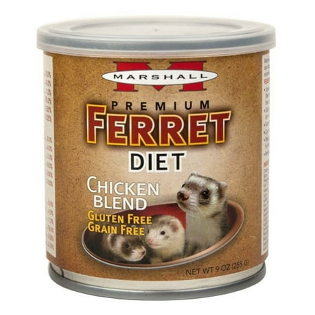 Marshall Premium Ferret Diet Canned Food Chicken Blend 9 oz.