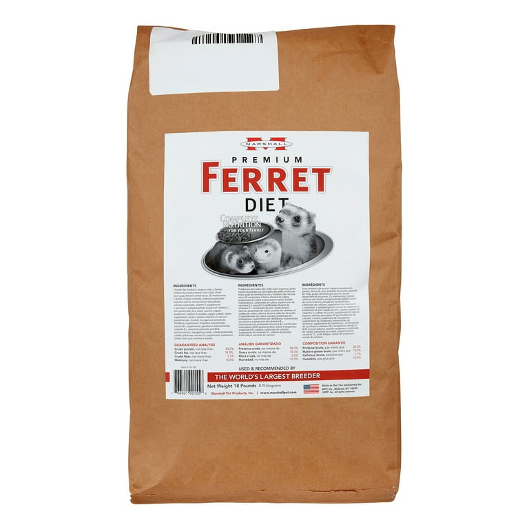 Marshall Pet Products Premium Ferret Food 18 Lb