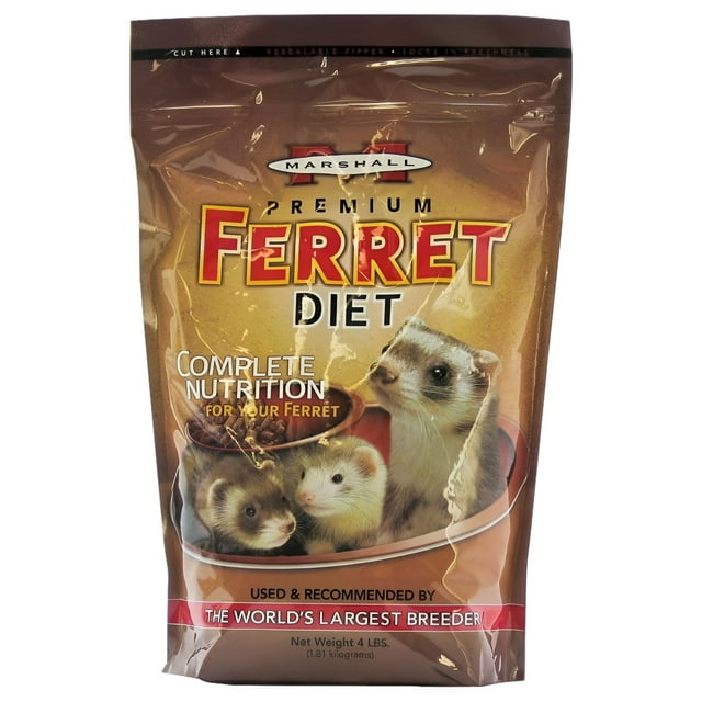 Marshall Pet Products Premium Dry Ferret Food, 4 Lb