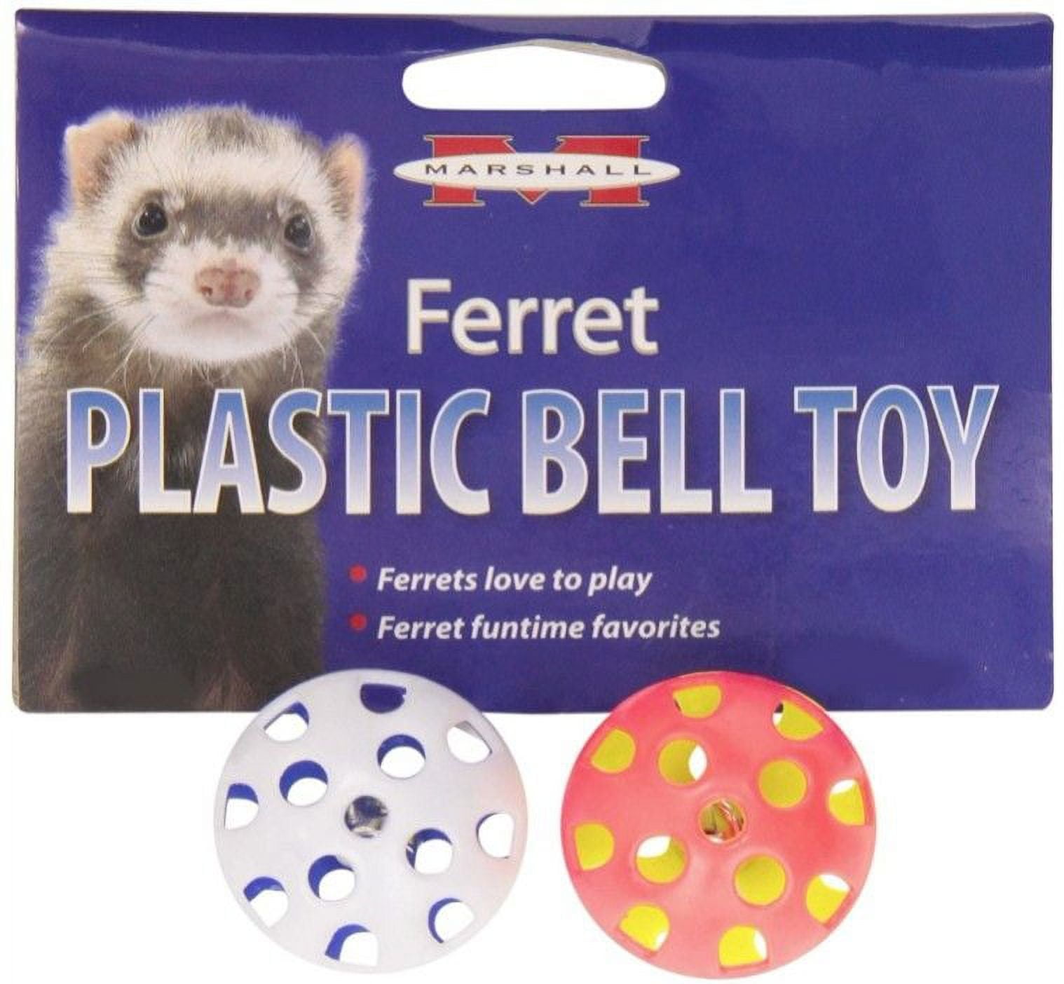 Marshall Plastic Ferret Bell Toys [Small Pet, Toys & Play Products] 2 count