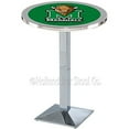 thumbnail image 1 of Marshall Thundering Herd 36" Square Base Chrome Pub Table, 1 of 2