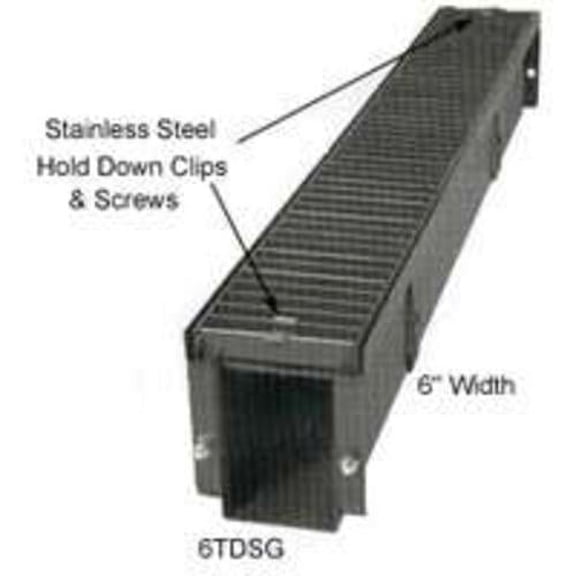 Marshall Stamping 6EPSWH Trench Drain End Plate, Steel, Each