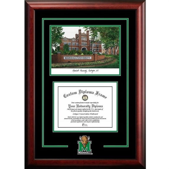 Marshall Thundering Herd 8.5" x 11" Spirit Graduate Diploma Frame