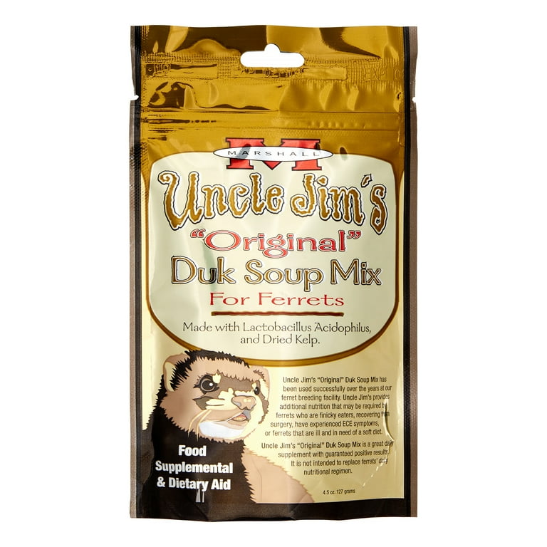 Marshall Uncle Jim s Original Duk Soup Mix for Ferrets Daily Supplements 4.5 oz Walmart