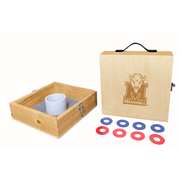 Marshall University Engraved Square Washer Toss Set