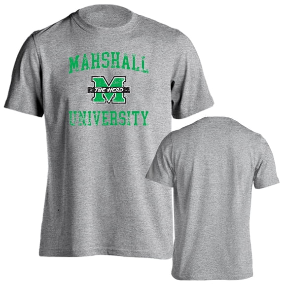 Marshall University Thundering Herd Distressed Retro Short Sleeve T-Shirt