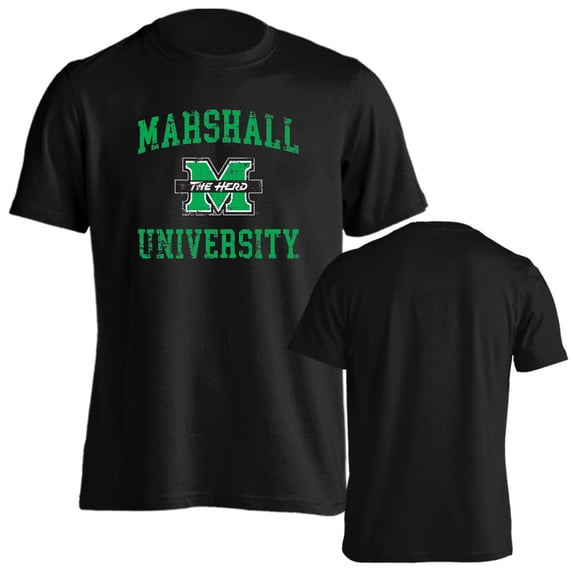 Marshall University Thundering Herd Distressed Retro Short Sleeve T-Shirt