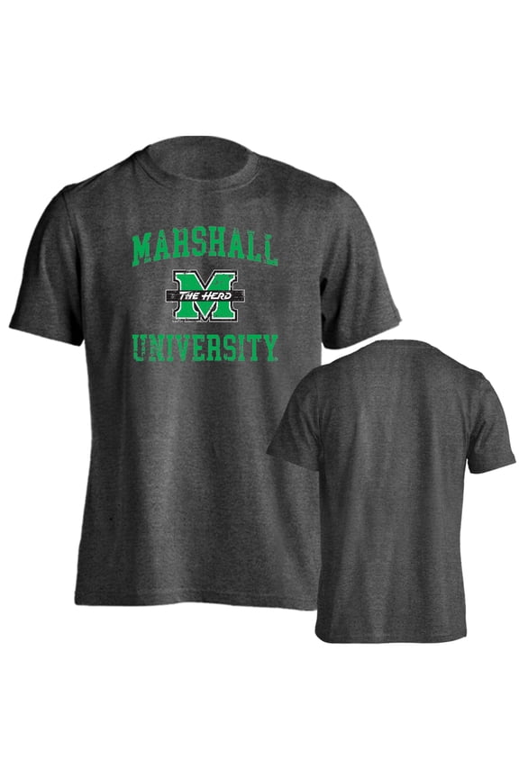 Marshall University Thundering Herd Distressed Retro Short Sleeve T-Shirt