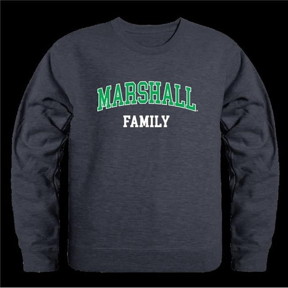 Marshall University Thundering Herd Family Crewneck Sweatshirt, Heather Charcoal - 2XL