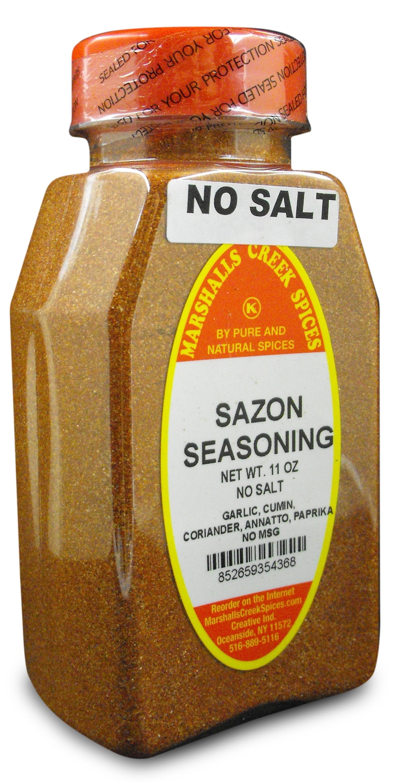 Marshalls Creek Spices (3 PACK) SAZON SEASONING NO SALT, WITH ANNATO