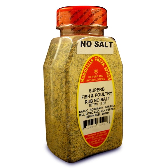 Marshalls Creek Spices (3 PACK) SUPERB FISH AND POULTRY RUB NO SALT