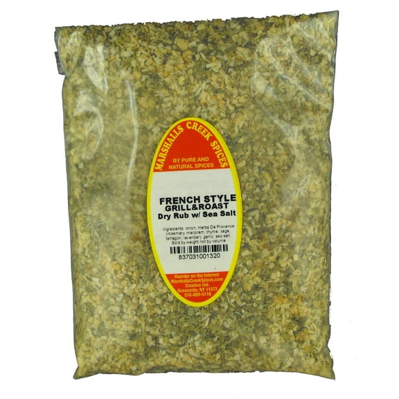 Marshalls Creek Spices (3 pack) LOW SALT, FRENCH STYLE GRILL & ROAST RUB WITH SEA SALT REFILL