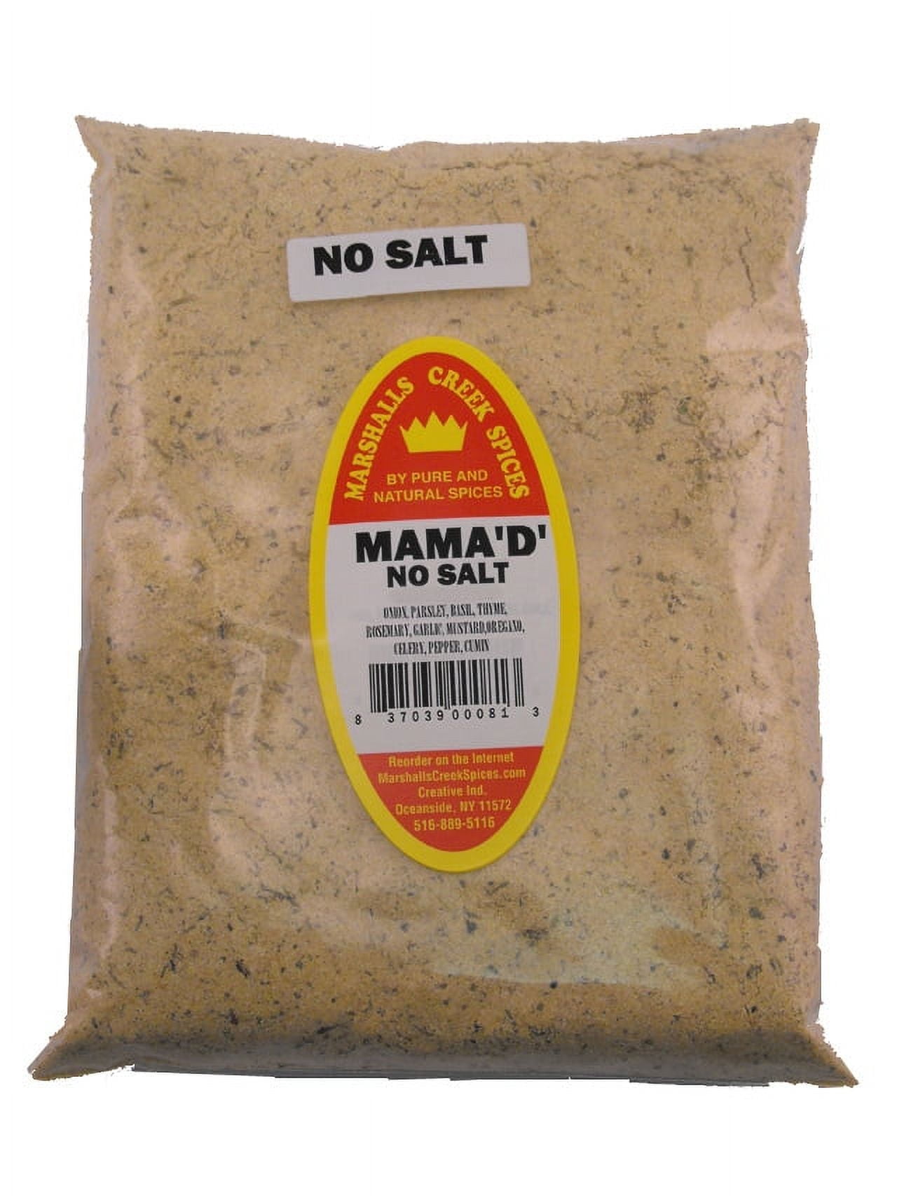 Marshalls Creek Spices (3 pack) MAMA "D" SEASONING NO SALT REFILL