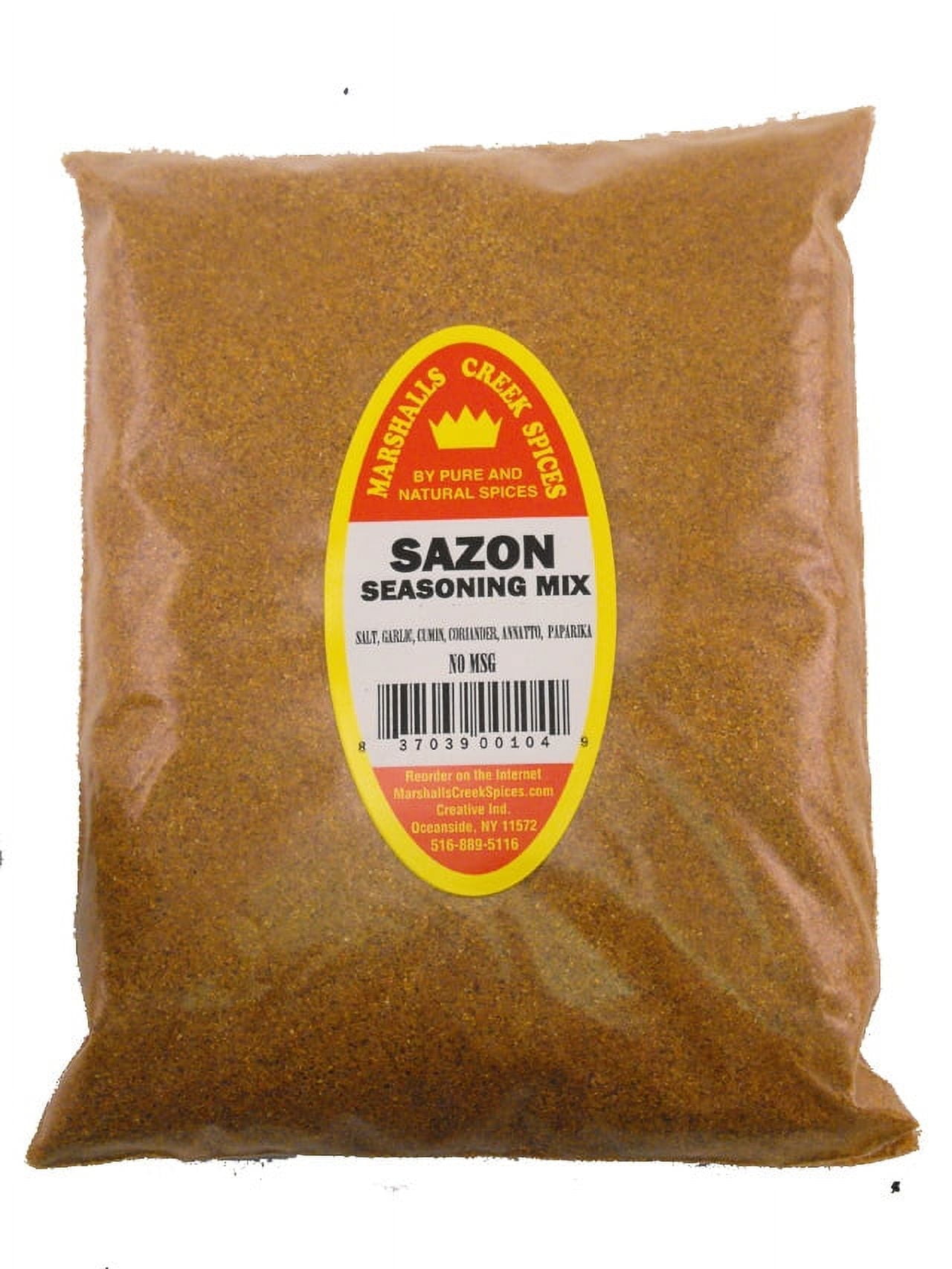 Marshalls Creek Spices (3 pack) SAZON SEASONING, WITH ANNATTO REFILL