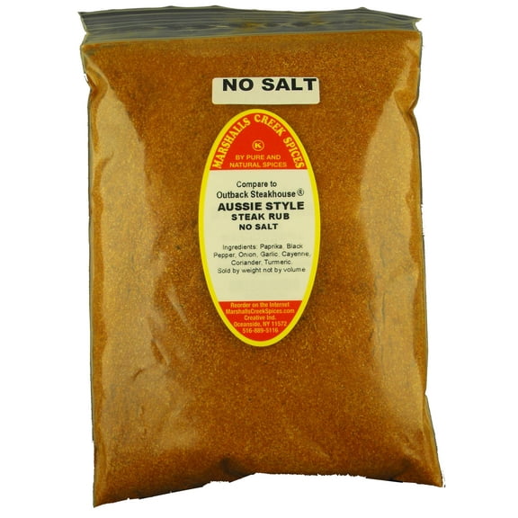 Marshalls Creek Spices AUSSIE STYLE STEAK RUB, 3 Pack, No Salt, Compare to OUTBACK STEAKHOUSE