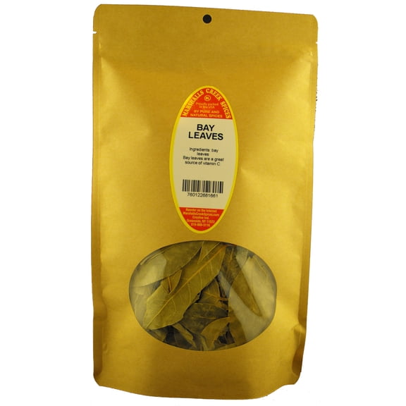 Marshalls Creek Spices BAY LEAVES 1 oz. Kraft Stand Up Pouch ECO Friendly Recyclable Mailer