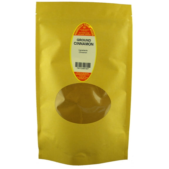 Marshalls Creek Spices CINNAMON GROUND 10 oz. Kraft Stand Up Pouch ECO Friendly Recyclable Mailer