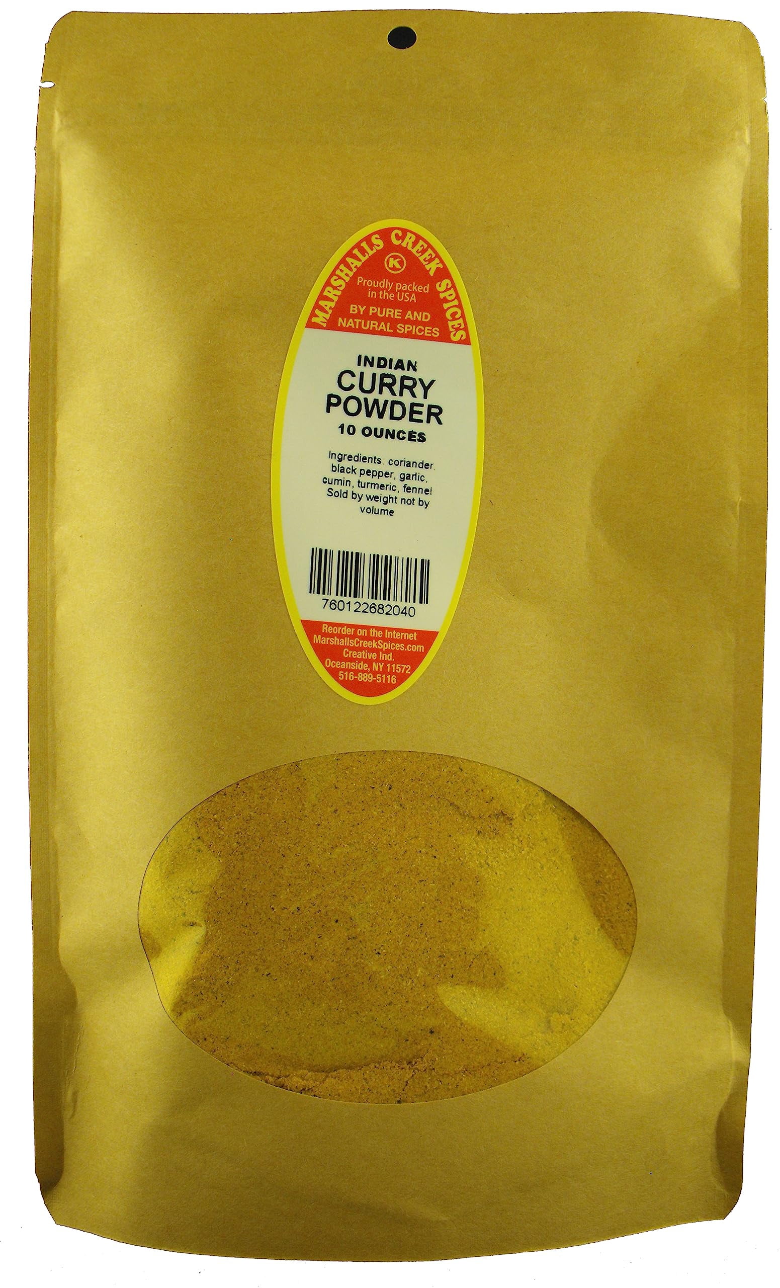 Marshalls Creek Spices CURRY OIF8 POWDER, INDIAN, No Salt 10 ounce ECO