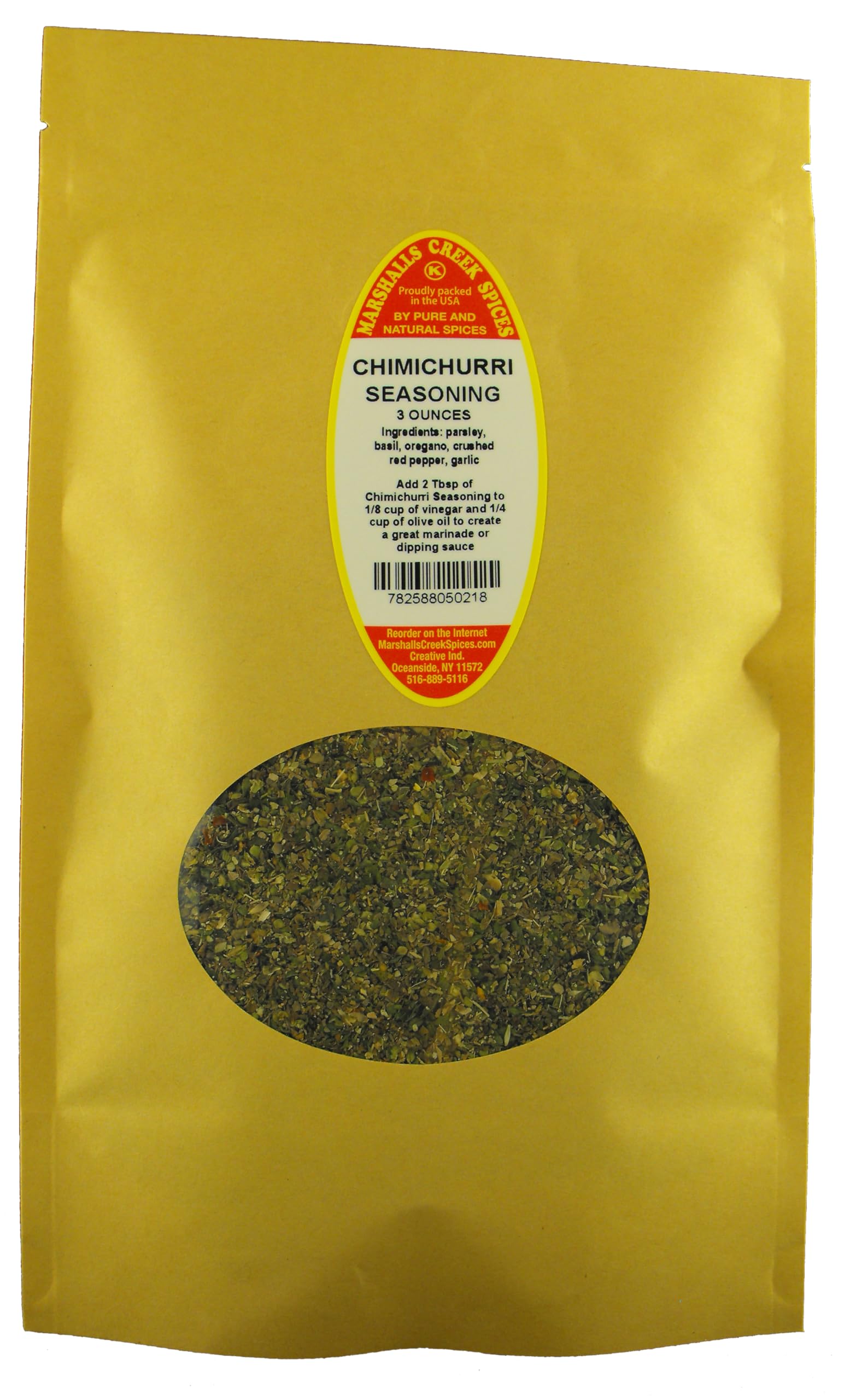 Marshalls Creek Spices Chimichurri MMF7 3 ounce ECO Friendly Kraft