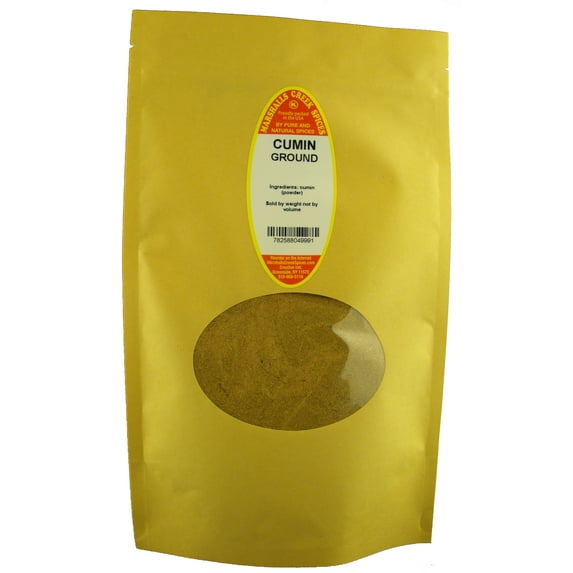 Marshalls Creek Spices Cumin Ground 8 oz. Kraft Stand Up Pouch ECO Friendly Recyclable Mailer