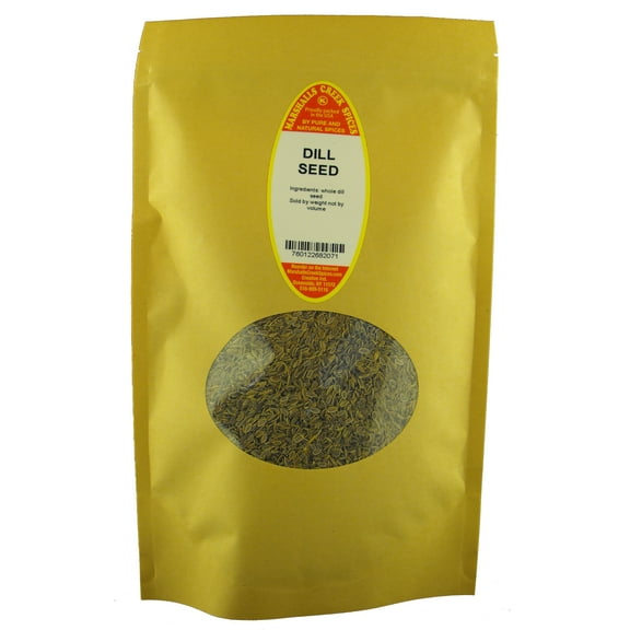 Marshalls Creek Spices DILL SEED 8 oz. Kraft Stand Up Pouch ECO Friendly Recyclable Mailer
