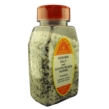Marshalls Creek Spices KOSHER SALT and COARSE BLK PPR 16 OZ.