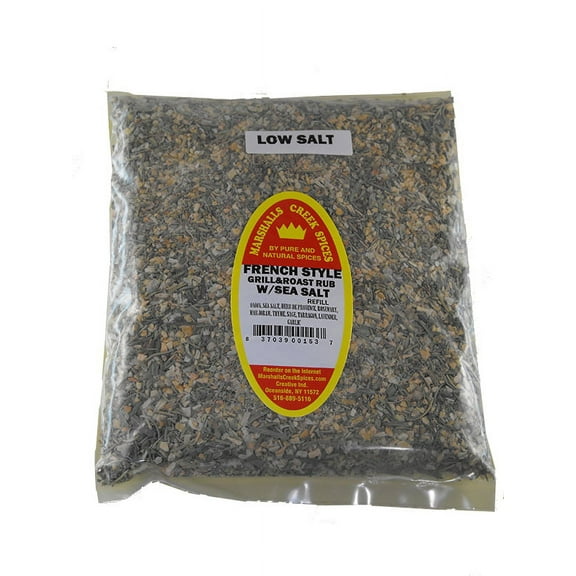 Marshalls Creek Spices LOW SALT, FRENCH STYLE GRILL & ROAST RUB WITH SEA SALT REFILL