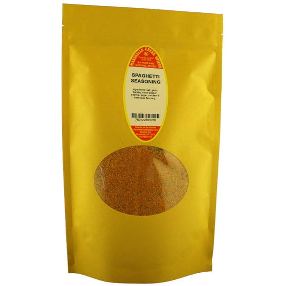 Marshalls Creek Spices SPAGHETTI SEASONING 13 oz. Kraft Stand Up Pouch ECO Friendly Recyclable Mailer