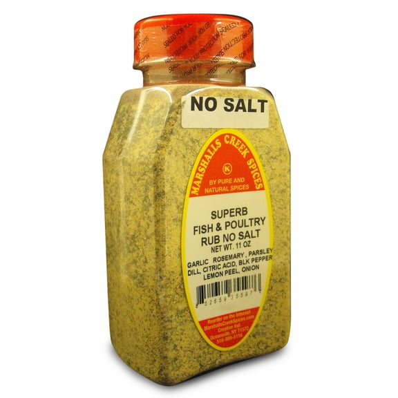 Marshalls Creek Spices SUPERB FISH AND POULTRY RUB NO SALT 11 ounce