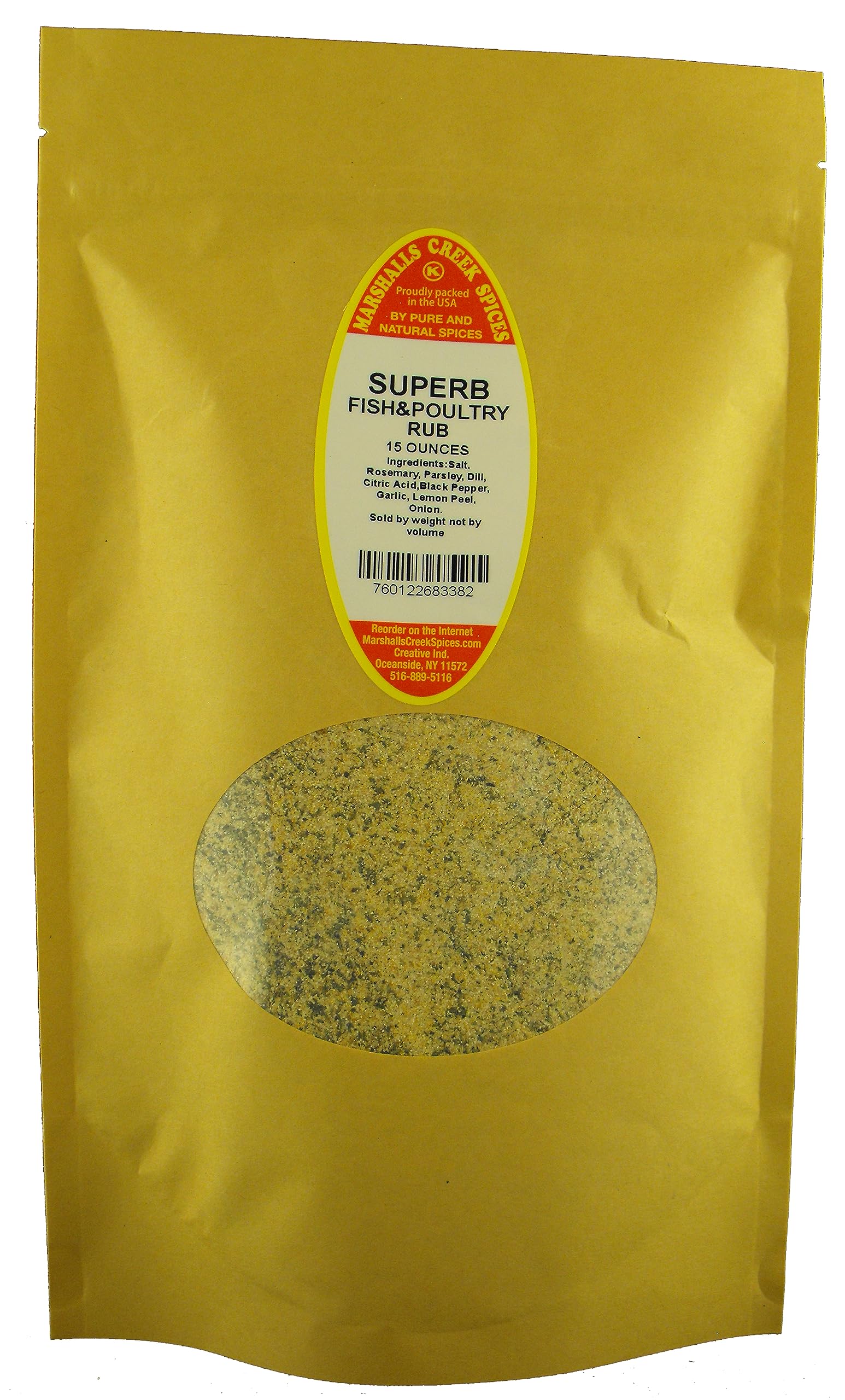 Marshalls Creek Spices Superb OIF8 Fish & Poultry Rub 15 ounce ECO