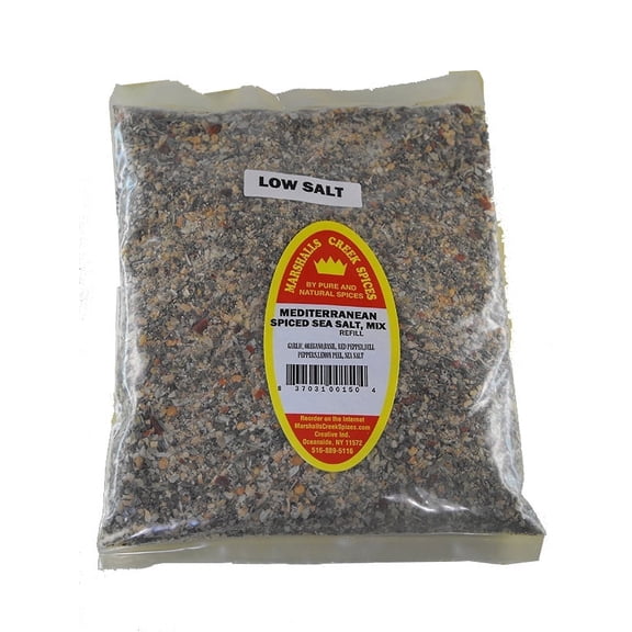 Marshalls Creek Spices XL LOW SALT, MEDITERRANEAN SPICED SEA SALT MIX REFILL