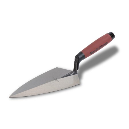 MARSHALLTOWN 19 12FG Philadelphia Brick Trowel, 12 x 6 Inch Masonry Finishing Tool with DuraSoft Handle, Made in the USA