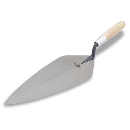 MARSHALLTOWN 33 13 London Brick Trowel, 13 x 5.375 Inch Masonry Trowel with Wood Handle